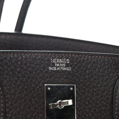 Hermes Togo Birkin 40 Chocolate 5 of 9