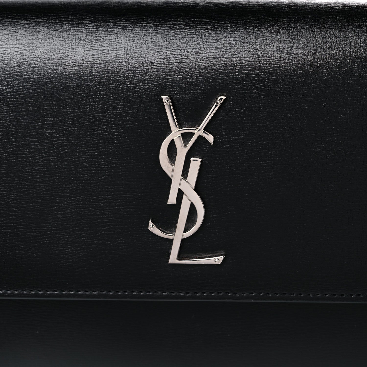 Saint Laurent Calfskin Medium Monogram Sunset Black 9 of 14