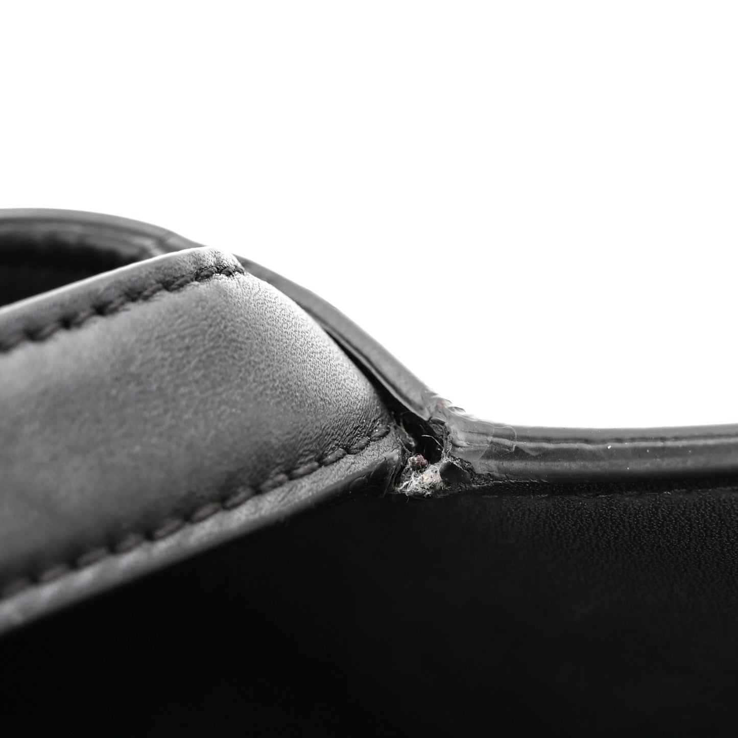 Ultra Matte Calfskin Saddle Bag Black