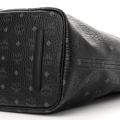 MCM Visetos Large Liz Reversible Shopper Tote Black 8 of 17