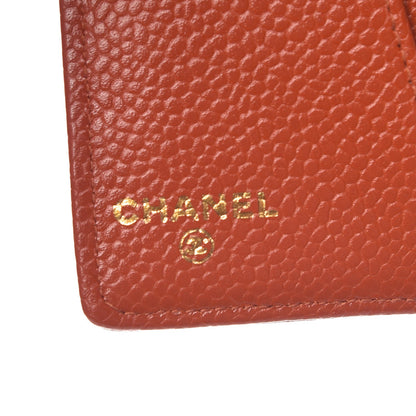 Chanel Caviar CC Mini Ring Agenda Planner Orange 7 of 10