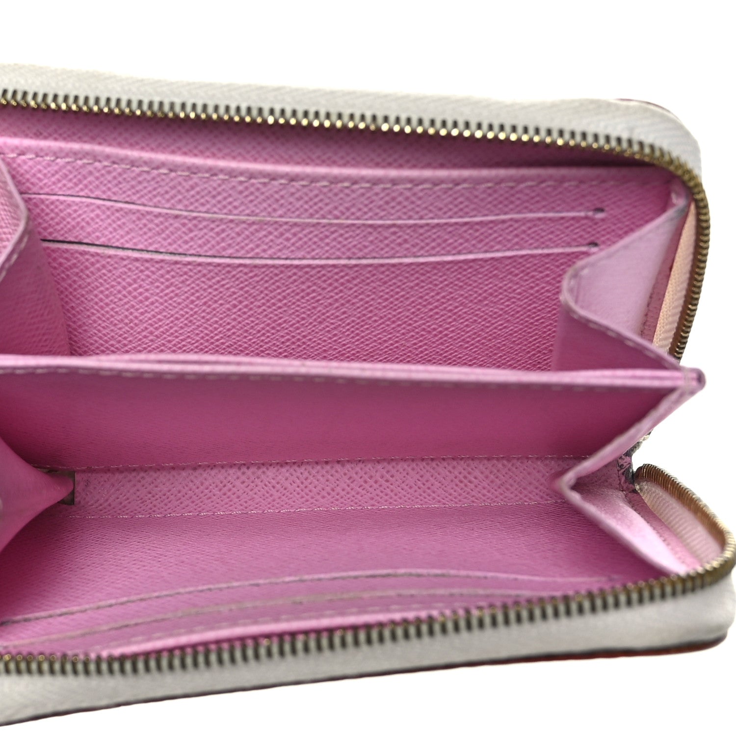 Louis Vuitton Monogram Multicolor Zippy Coin Purse Wallet White Litchi 5 of 7