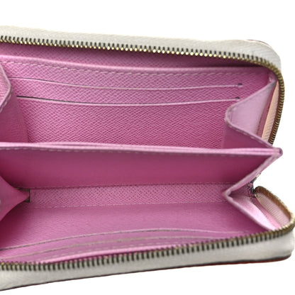 Louis Vuitton Monogram Multicolor Zippy Coin Purse Wallet White Litchi 5 of 7