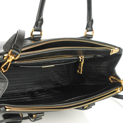 Prada Saffiano Medium Galleria Double Zip Tote Black 6 of 10