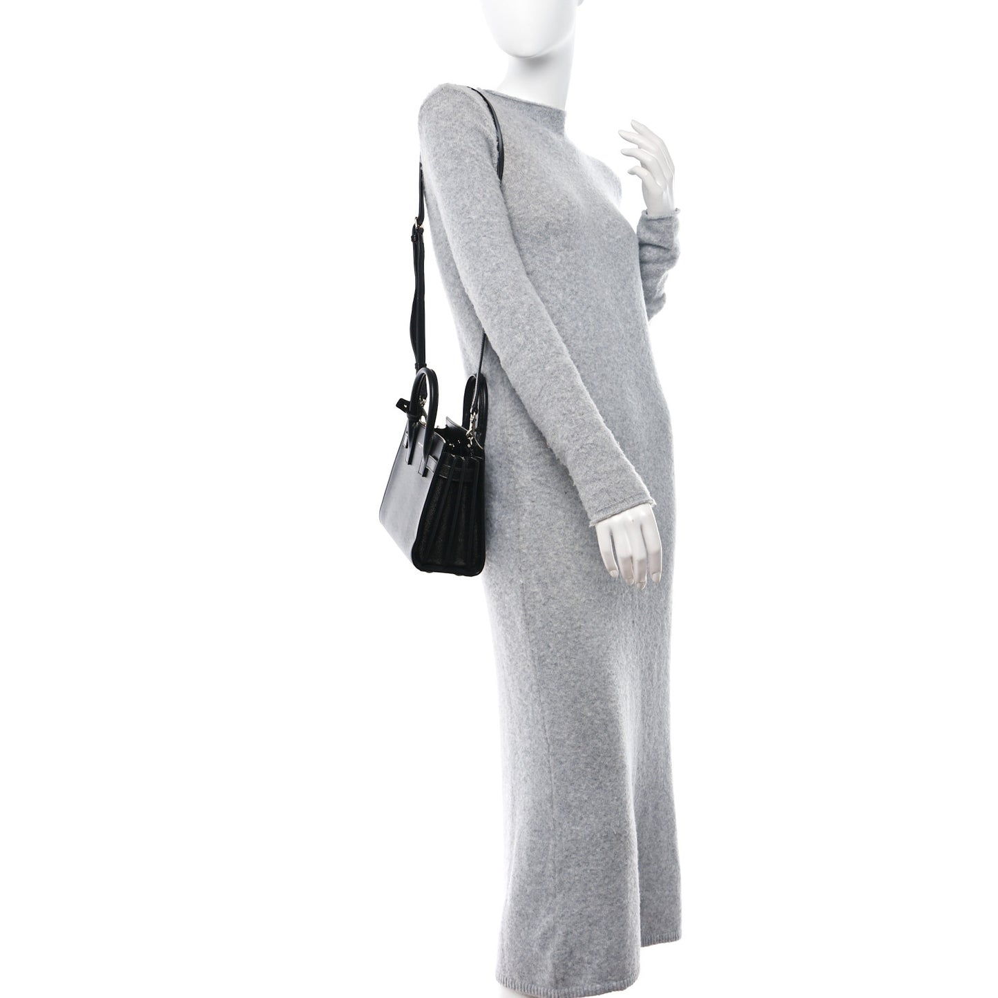 Grained Calfskin Nano Sac De Jour Black