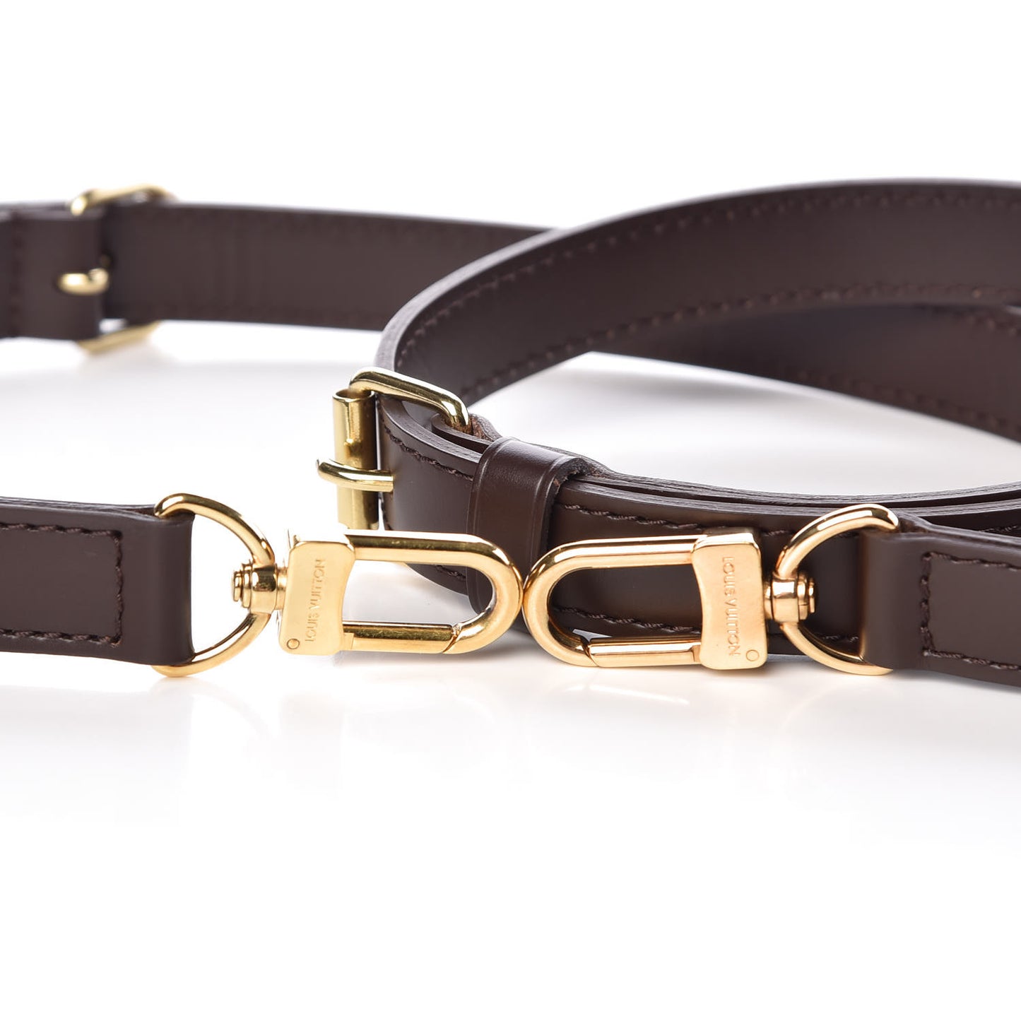 Calfskin Adjustable Speedy Bandouliere Shoulder Strap Brown