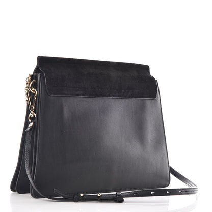 Chloe Suede Calfskin Medium Faye Shoulder Bag Black 3 of 13
