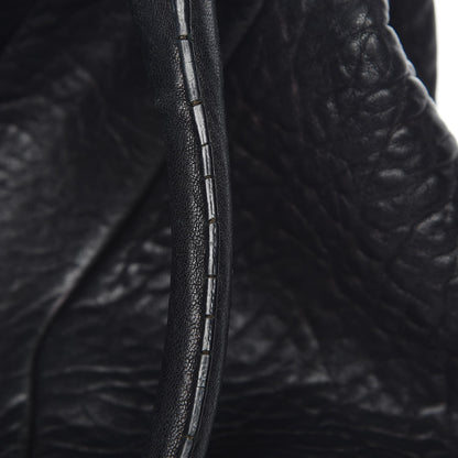 Saint Laurent Pebbled Lambskin Medium Easy Sac Black 8 of 21