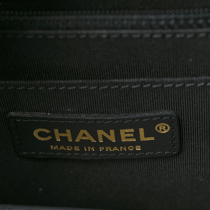 Chanel Aged Calfskin Chevron Quilted Backpack Black 5 of 8