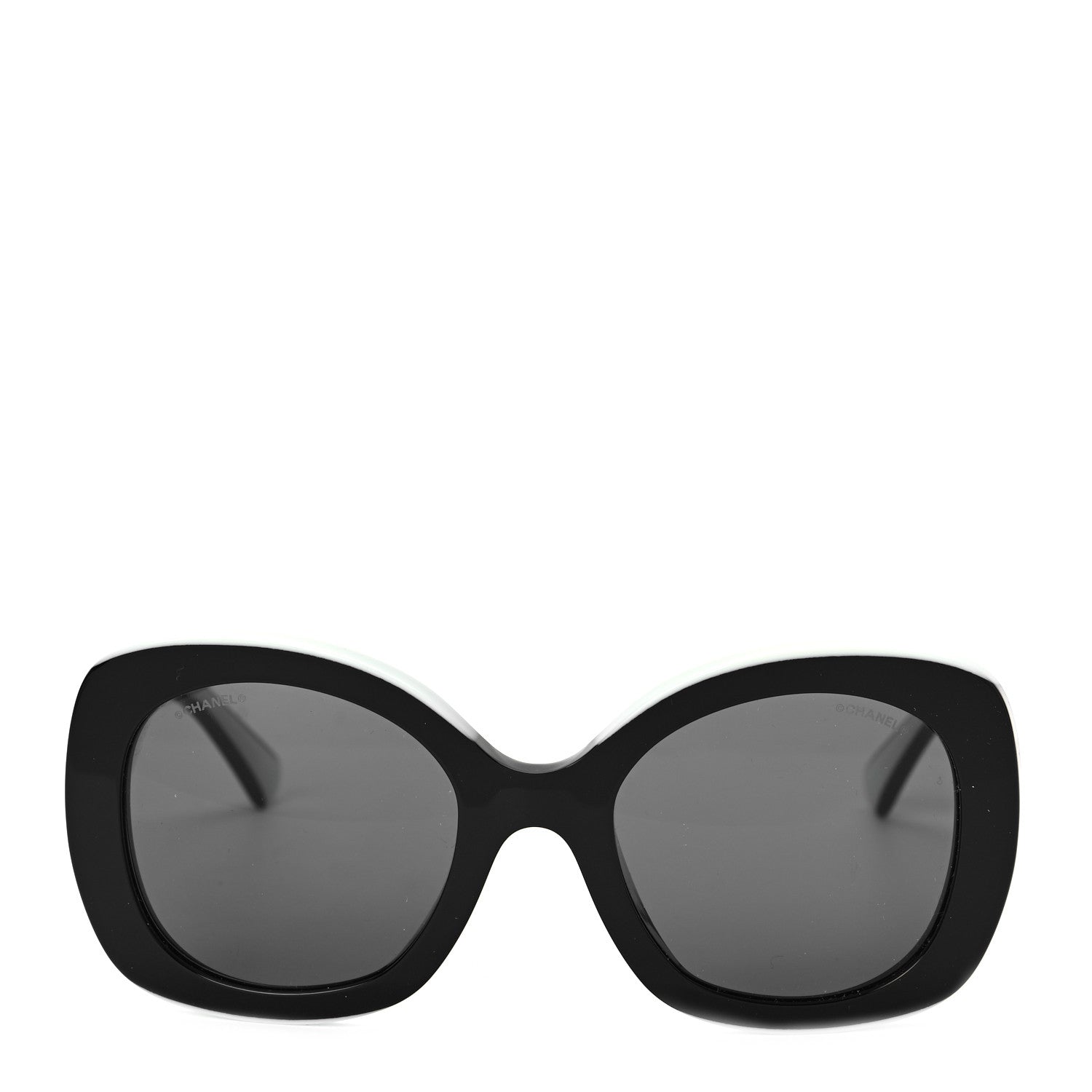 Chanel Acetate Sunglasses 71414 Black White 2 of 7