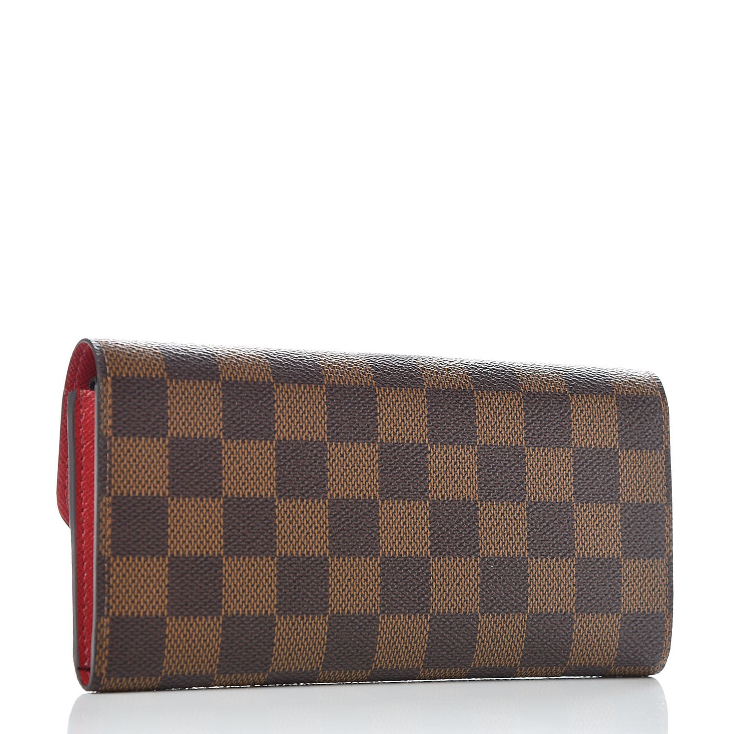 Damier Ebene Emilie Wallet Red
