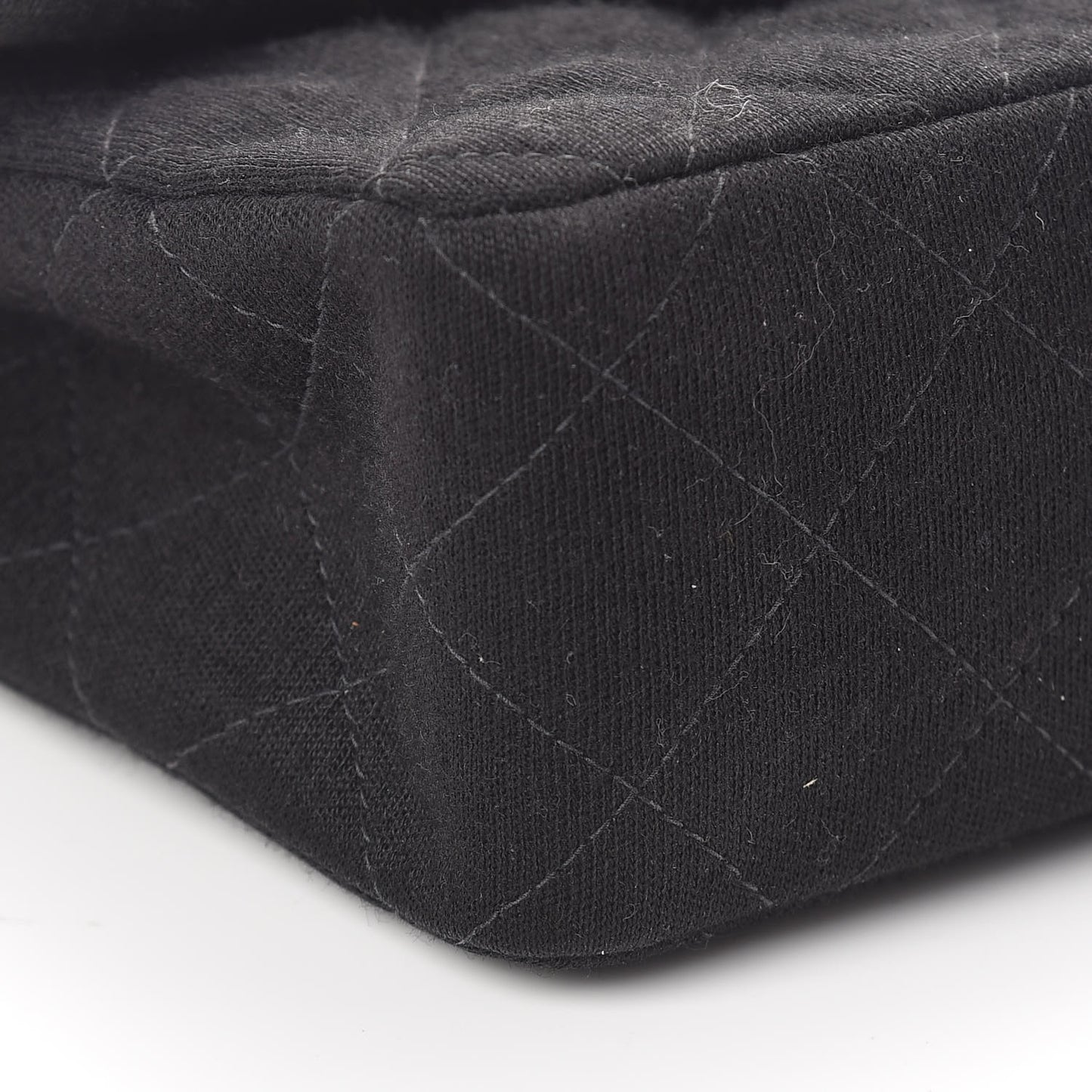 Jersey Quilted Mini Square Flap Black