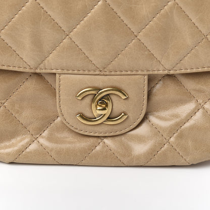 Chanel Glazed Calfskin Quilted Medium Bubble CC Flap Beige 13 of 14