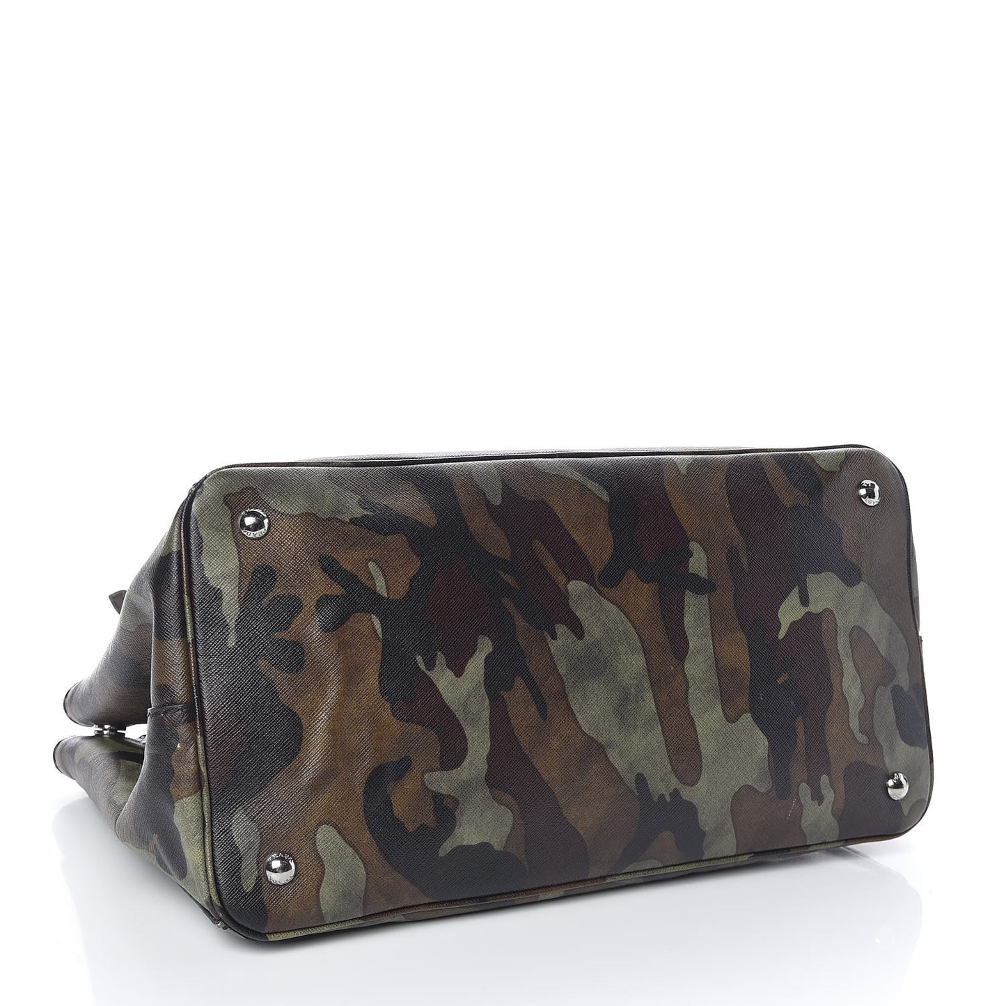 Saffiano Camouflage Military Tote Mimetico