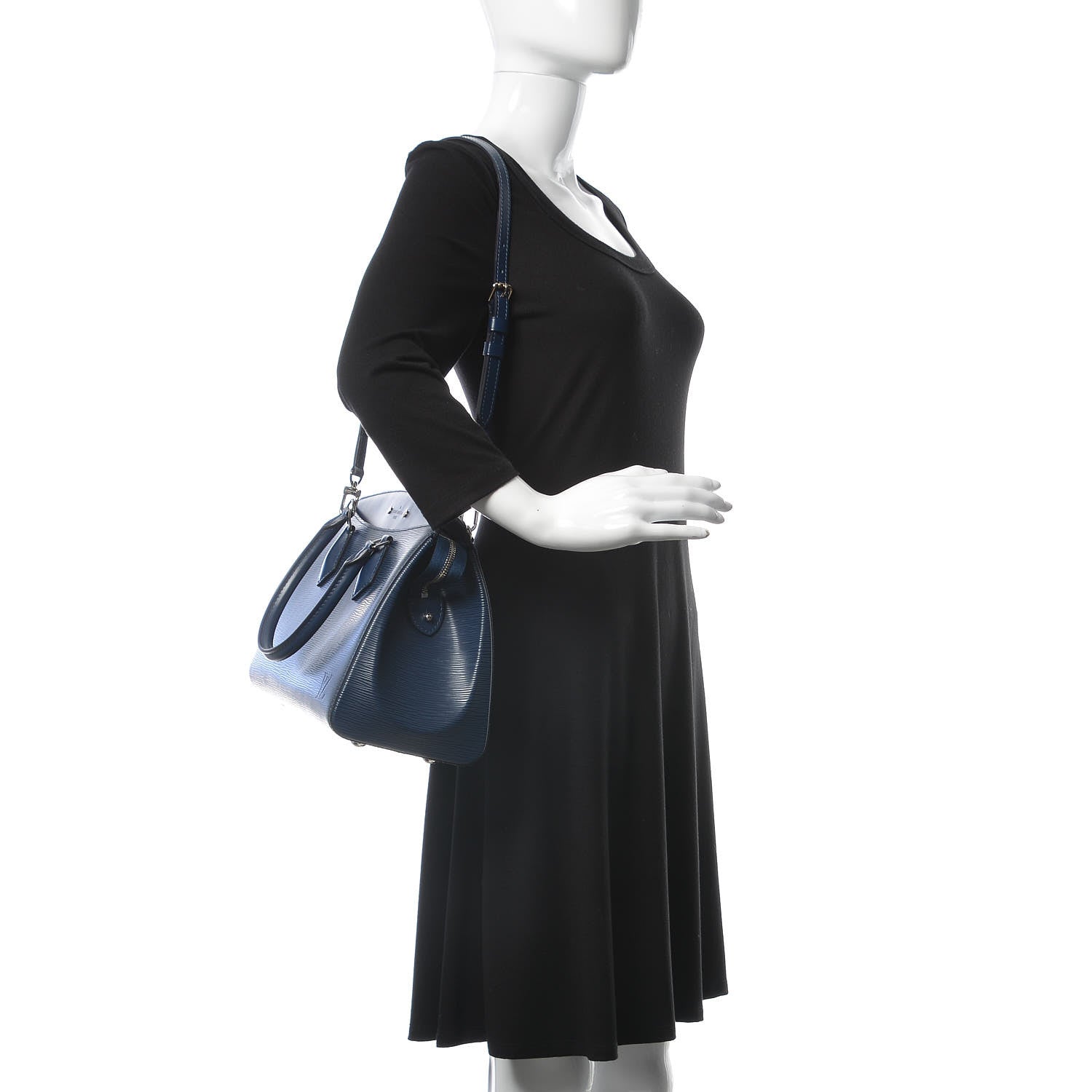 Louis Vuitton Epi Soufflot MM Indigo 2 of 9