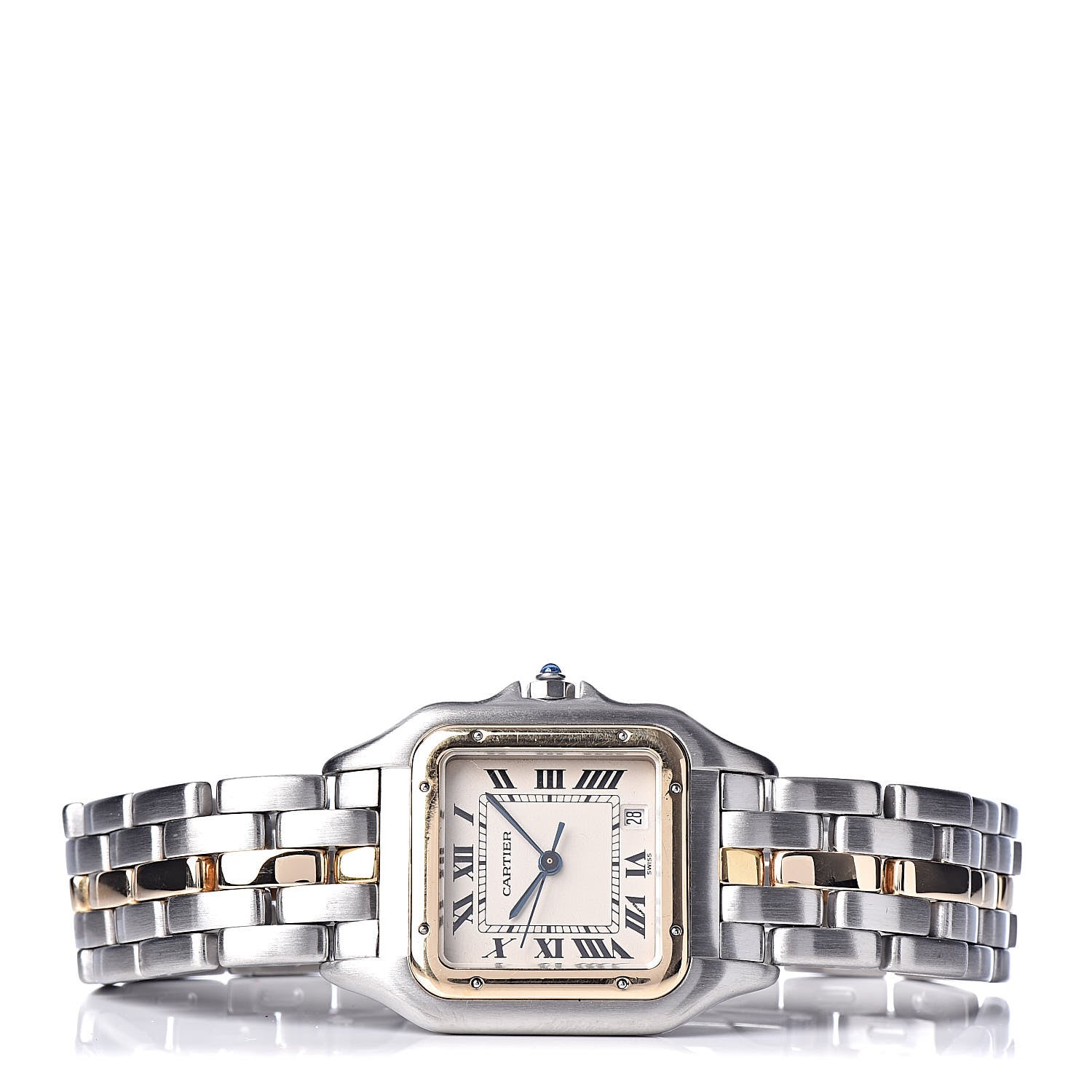 Cartier Stainless Steel 18K Yellow Gold 27mm Panthere Quartz Watch 3 of 6