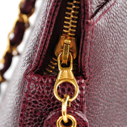 Chanel Caviar Shoulder Bag Bordeaux 8 of 12