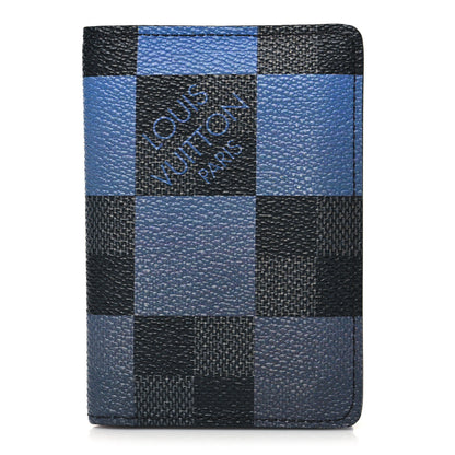 Louis Vuitton Damier Graphite Giant Pocket Organizer Blue 1 of 9