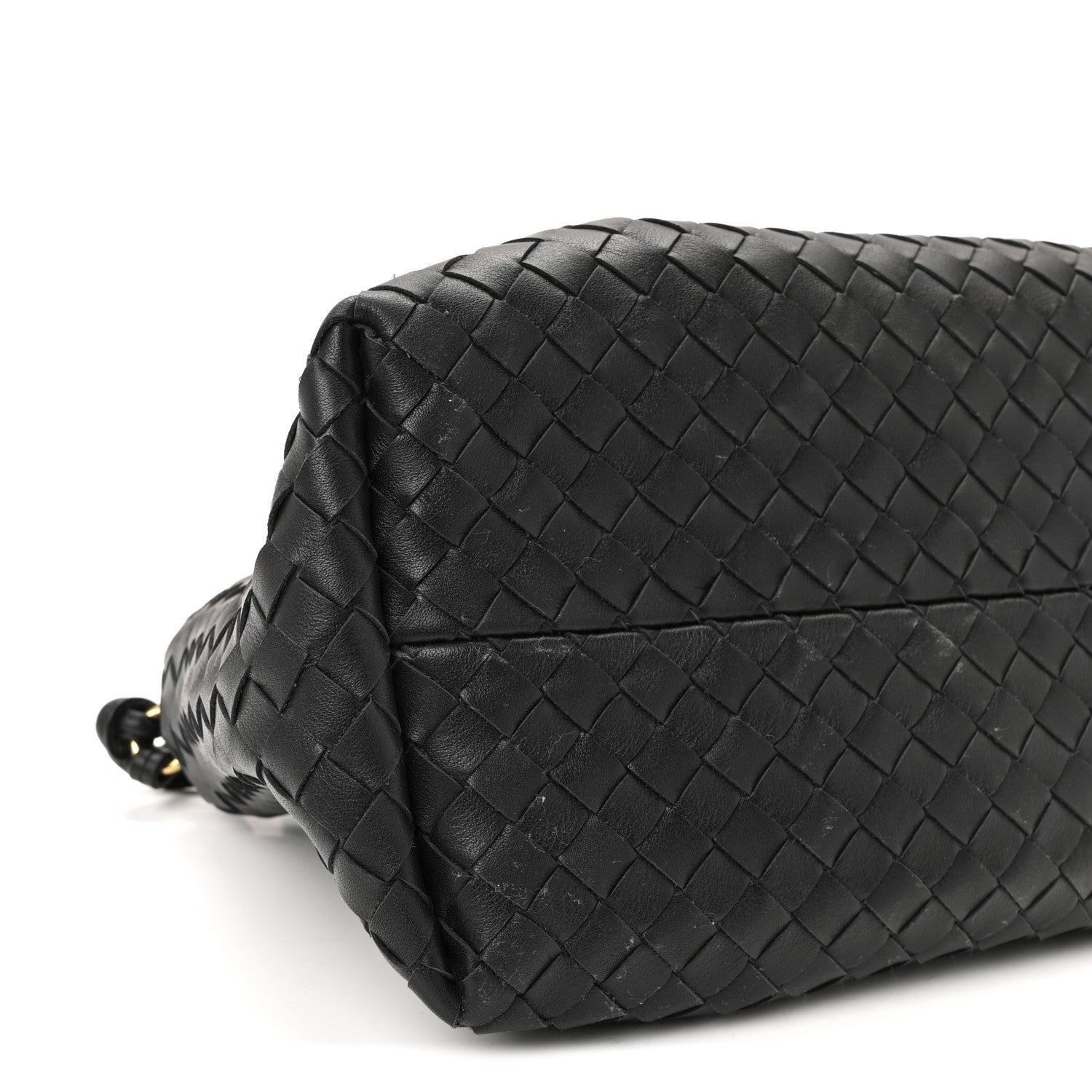 Bottega Veneta Calfskin Intrecciato Small Pinacoteca Tote Black Fondant 15 of 17