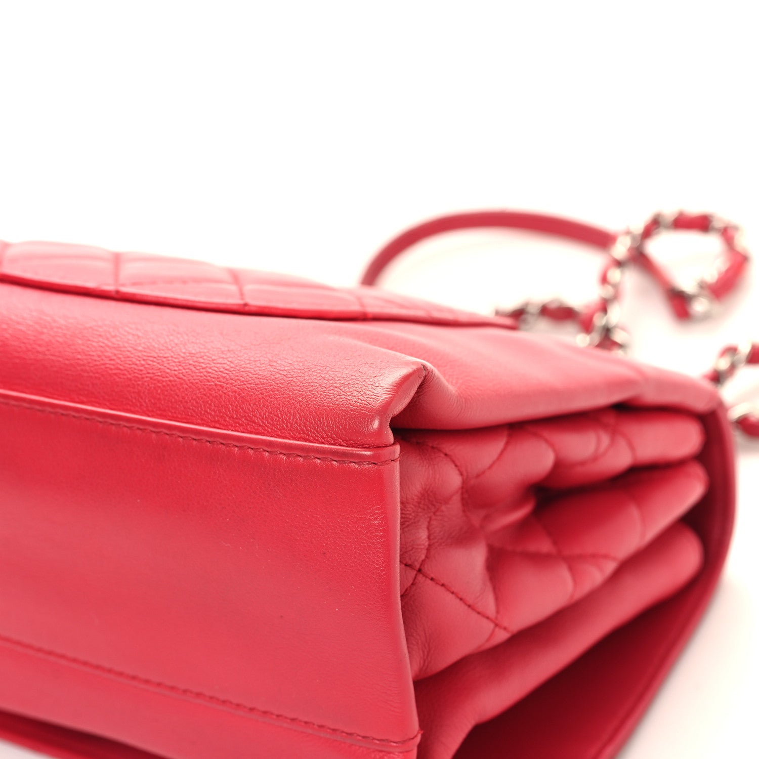 Chanel Calfskin Small Tramezzo Flap Red 12 of 16