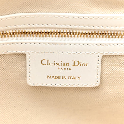 Christian Dior Calfskin Dior Vibe Zip Bowling Bag White 6 of 14