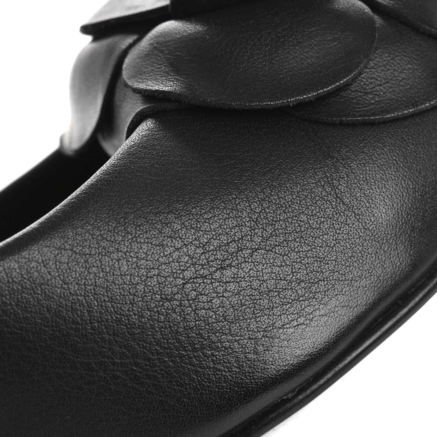 Chanel Lambskin Camellia Pumps 37.5 Black 12 of 13
