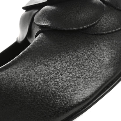 Chanel Lambskin Camellia Pumps 37.5 Black 12 of 13