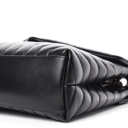 Saint Laurent Calfskin Y Quilted Monogram Medium Loulou Chain Satchel Black 7 of 12