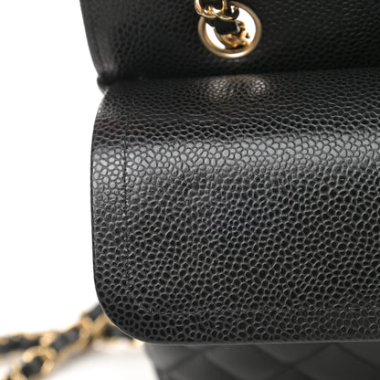 Chanel Caviar Quilted Medium Double Flap Black 11 of 12