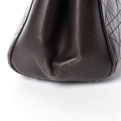 Christian Dior Calfskin Cannage Shoulder Bag Dark Brown 17 of 24