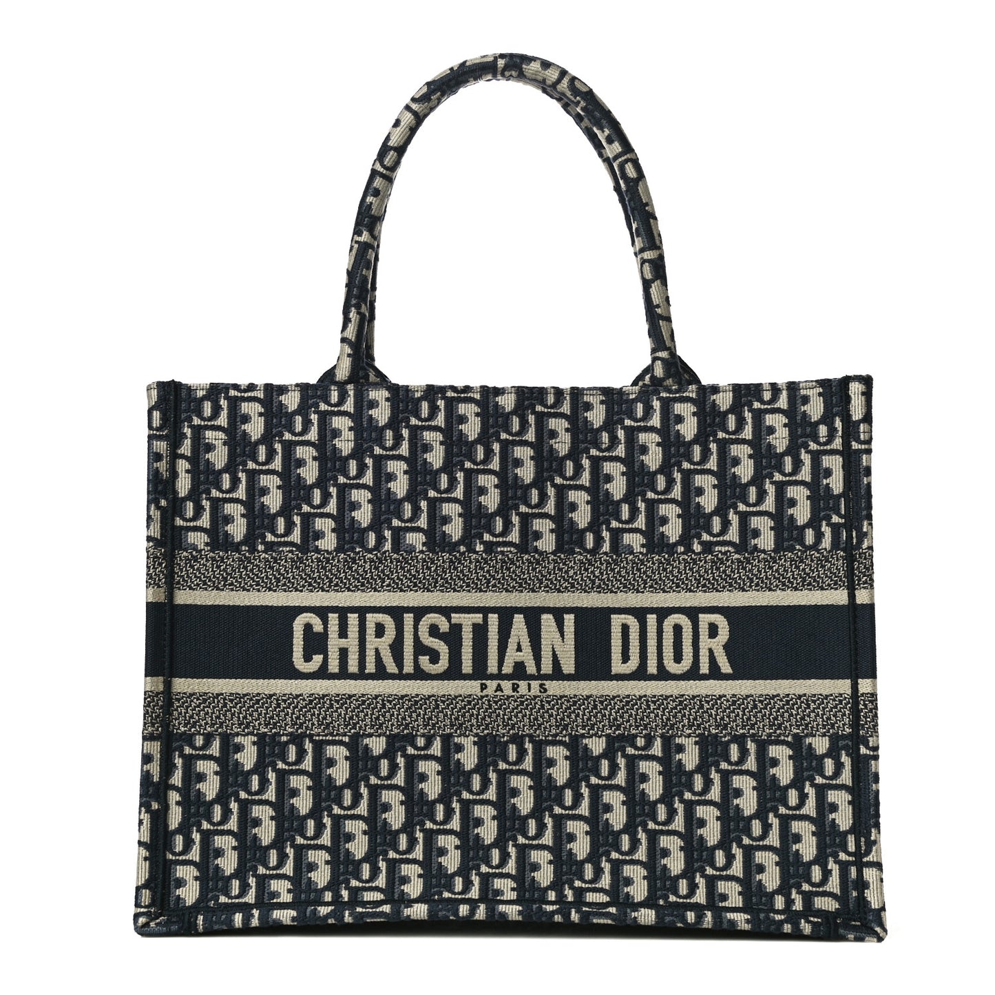 Oblique Medium Book Tote Blue Multicolor