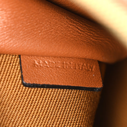 Celine Triomphe Canvas Lambskin Clutch On Chain Tan 7 of 11
