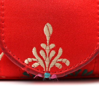 Gucci Jacquard Matelasse Floral Medium GG Marmont Shoulder Bag Red 13 of 13