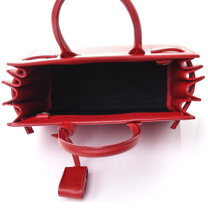 Saint Laurent Grained Calfskin Nano Sac De Jour Lipstick Red 4 of 8