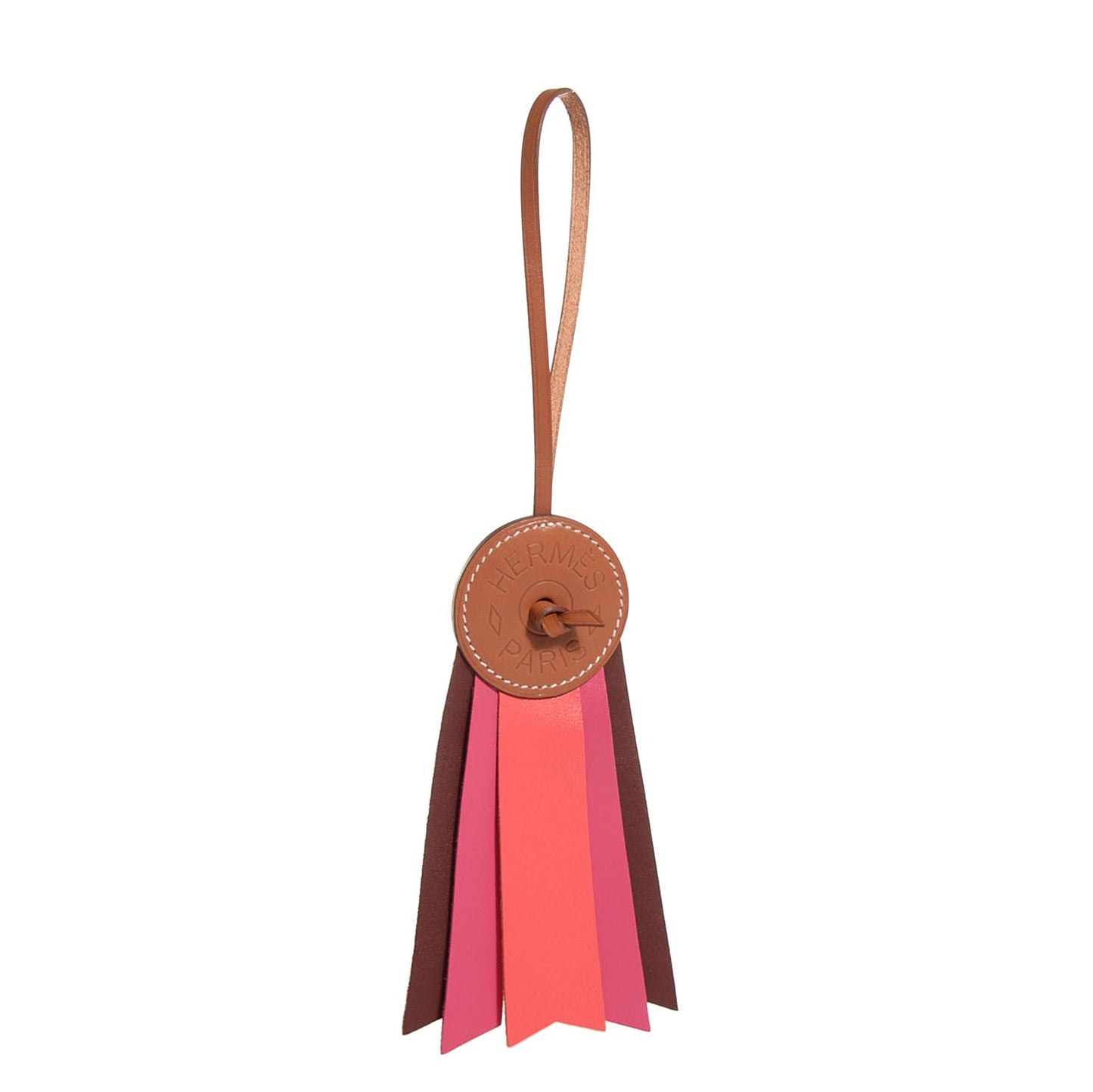 Vache Hunter Milo Lambskin Paddock Flot Bag Charm Rose Shocking Rouge H Rose Jaipur