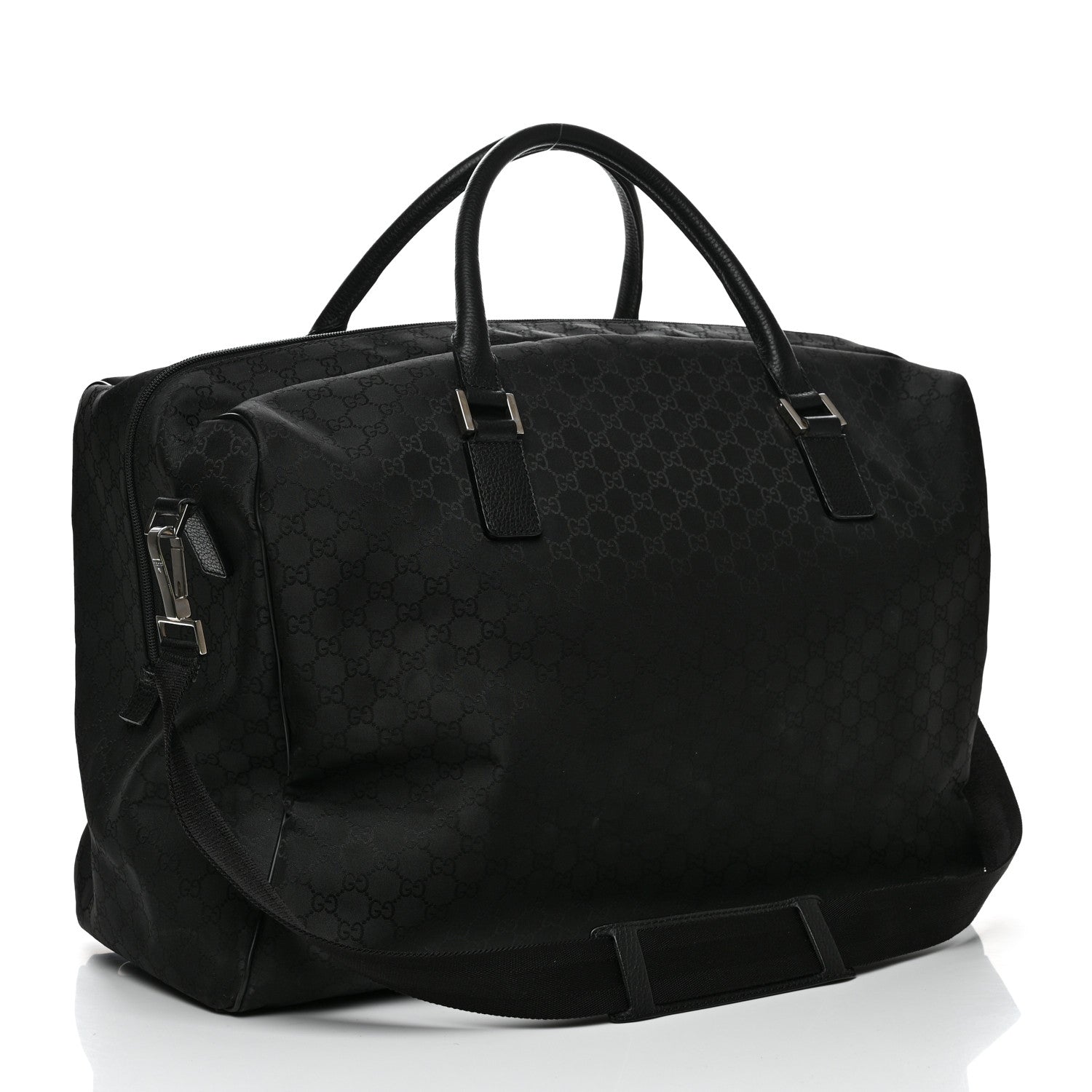 Gucci Denim Monogram Large Duffle Black 3 of 11
