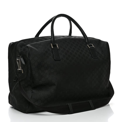 Gucci Denim Monogram Large Duffle Black 3 of 11