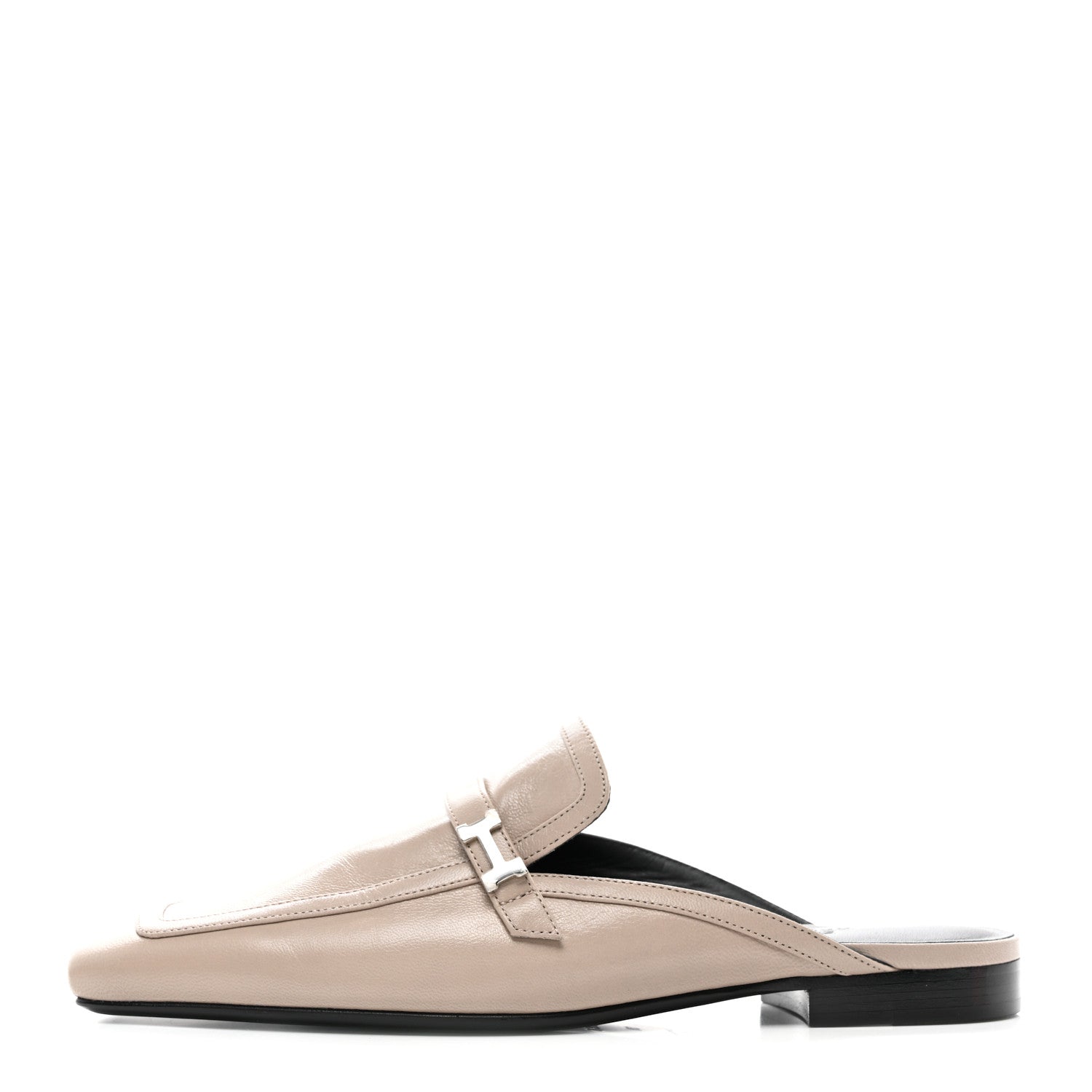 Hermes Goatskin Groupie Mules 39 Beige Mastic 1 of 9