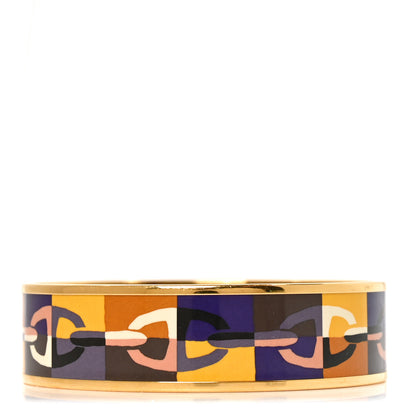 Hermes Enamel Printed Optique Chaine D'Ancre Wide Bracelet 65 3 of 6