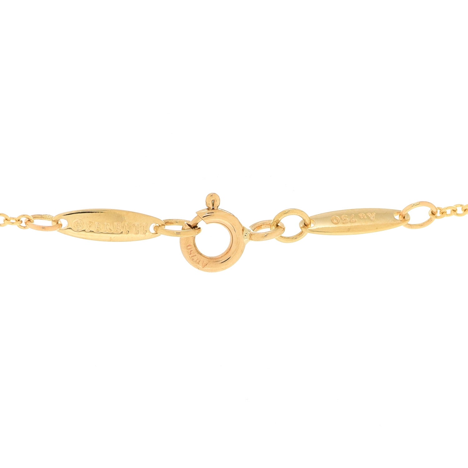 Tiffany 18K Yellow Gold Elsa Peretti Infinity Cross Pendant Necklace 4 of 6