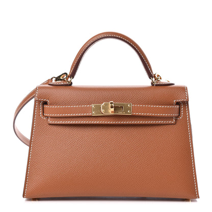 Hermes Epsom Mini Kelly Sellier 20 Gold 1 of 33