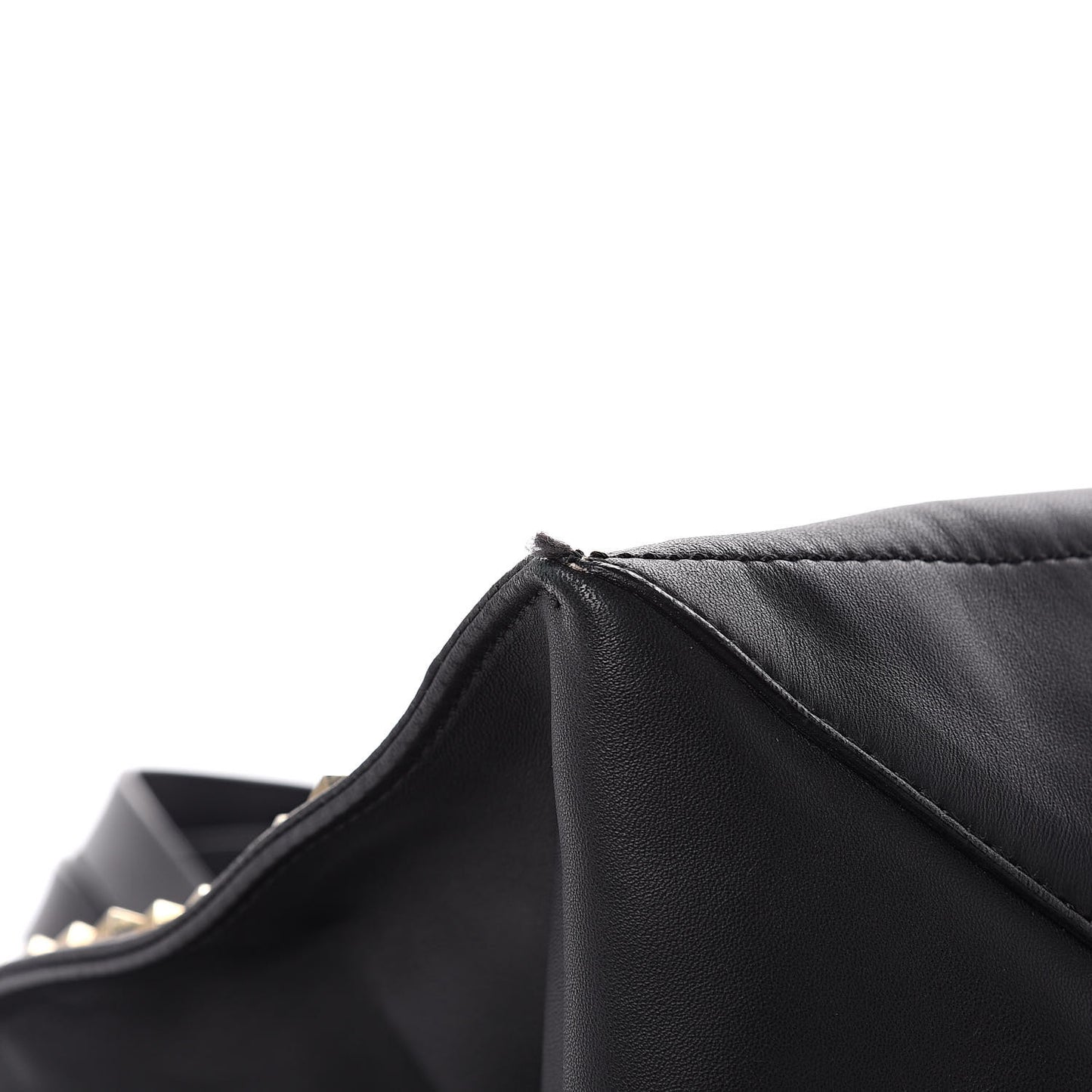 Nappa Medium Rockstud Soft Tote Black
