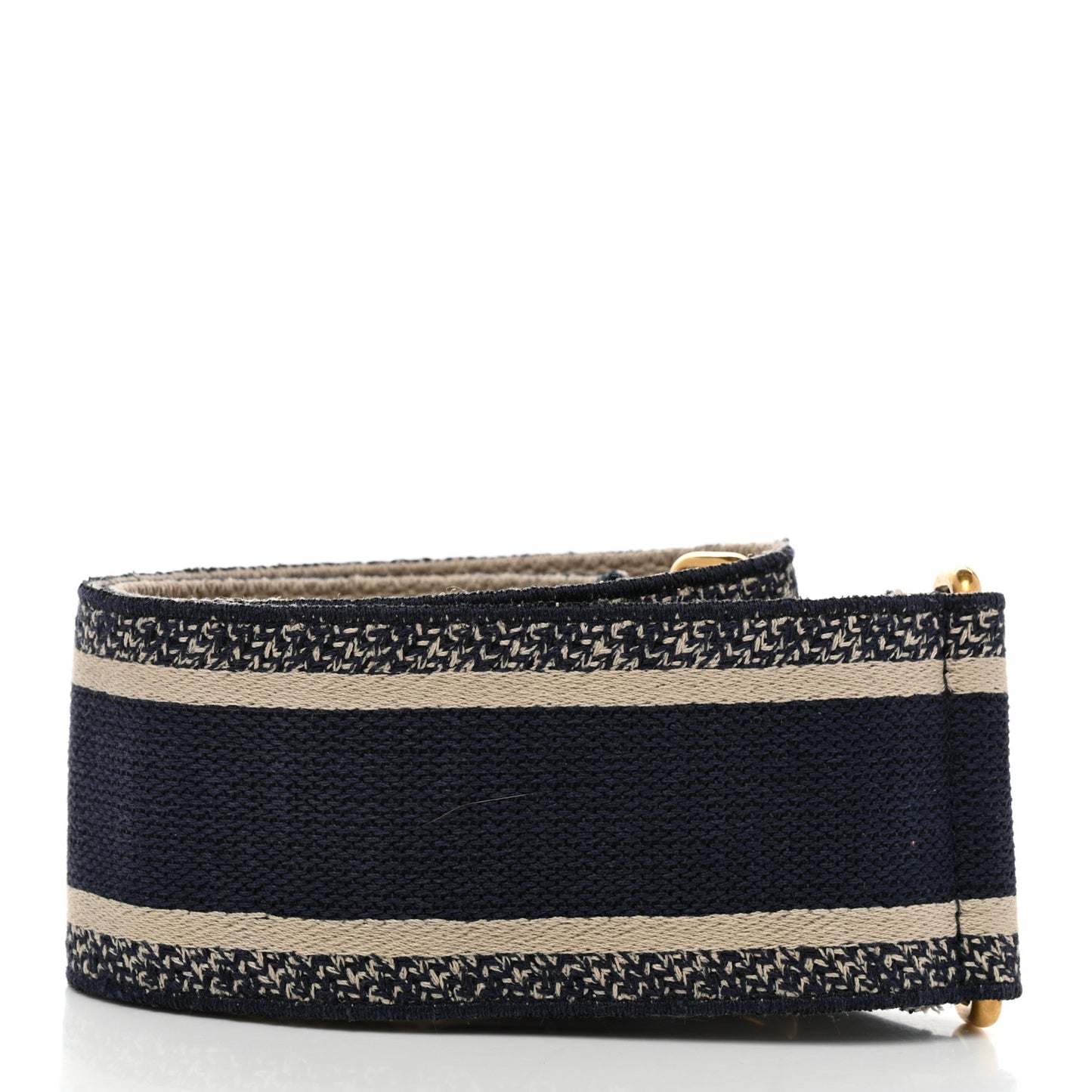 Canvas Embroidered Shoulder Strap Blue