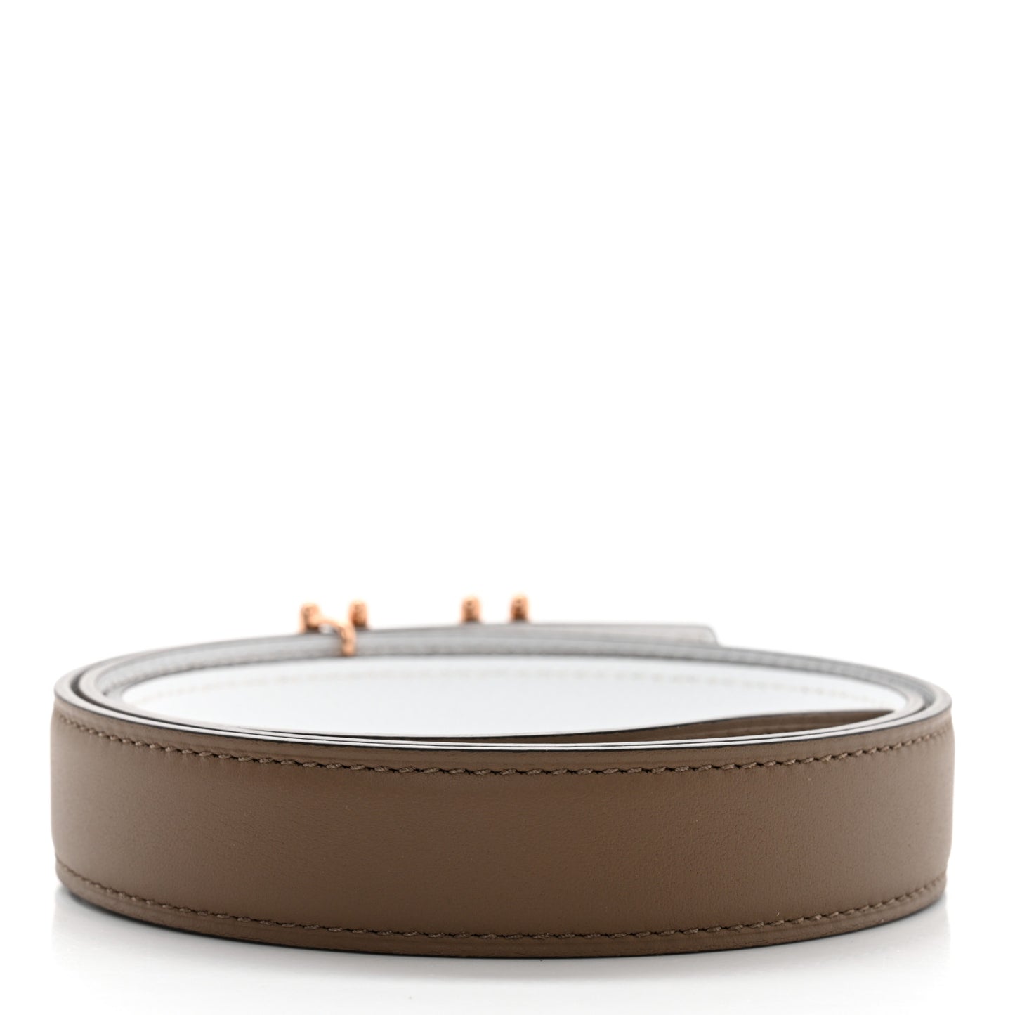 Swift Epsom 24mm H au Carre Twist Belt Nata Etoupe