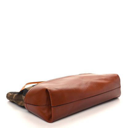 Fendi Pequin Cuoio Vegetale Medium Roll Tote Tobacco Cuoio Miele 4 of 13