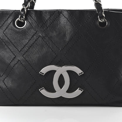 Chanel Calfskin Diamond Stitch Tote Black 10 of 10
