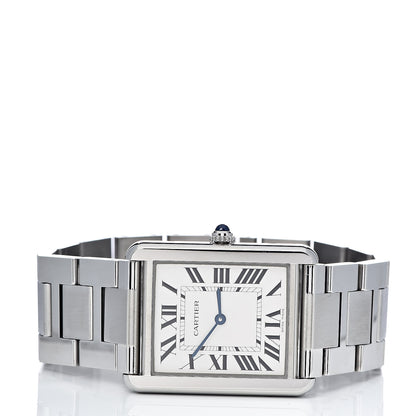 Cartier Stainless Steel 27mm Tank Solo Quartz Watch 3 of 9