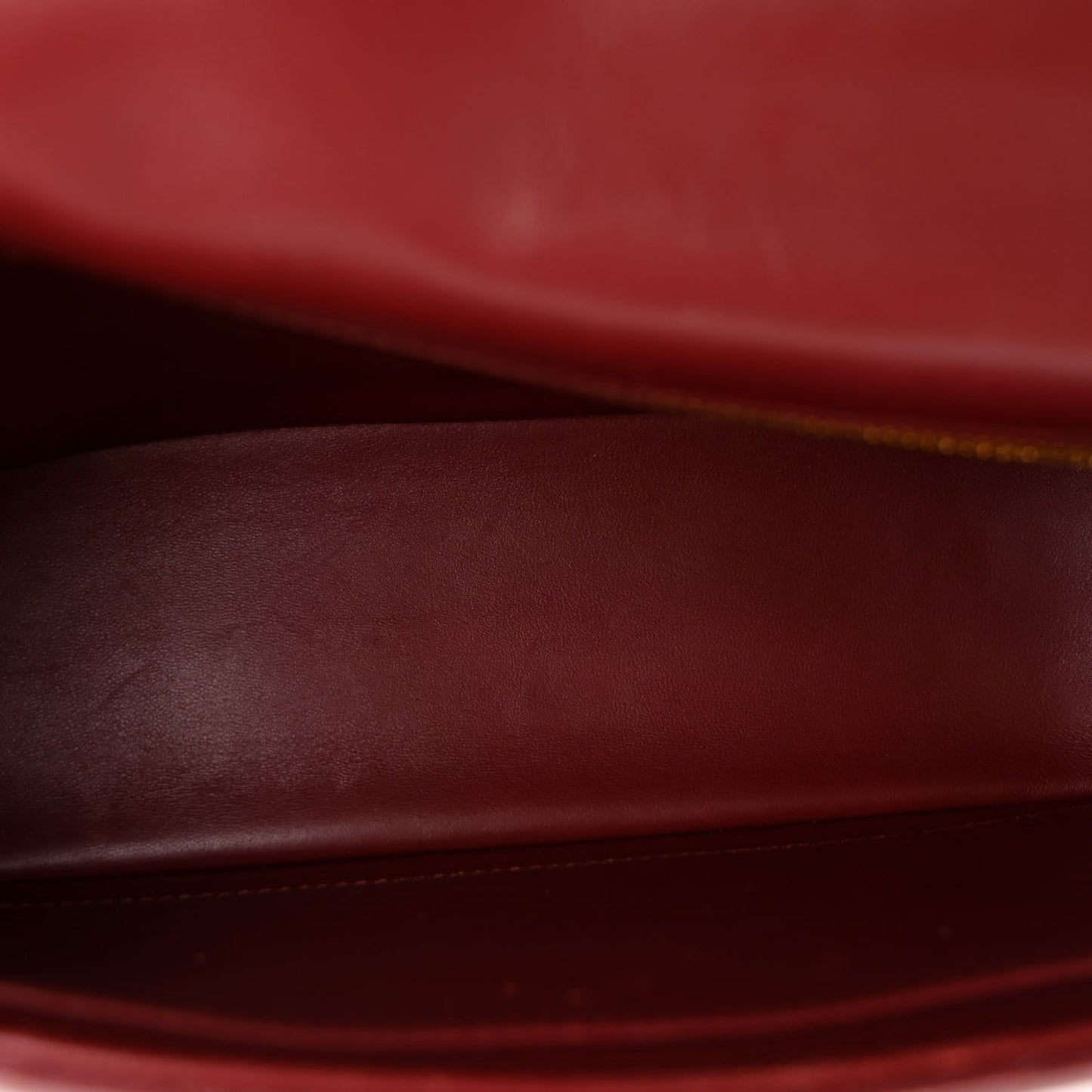 Calfskin Cannage Medium Caro Bag Brick Red