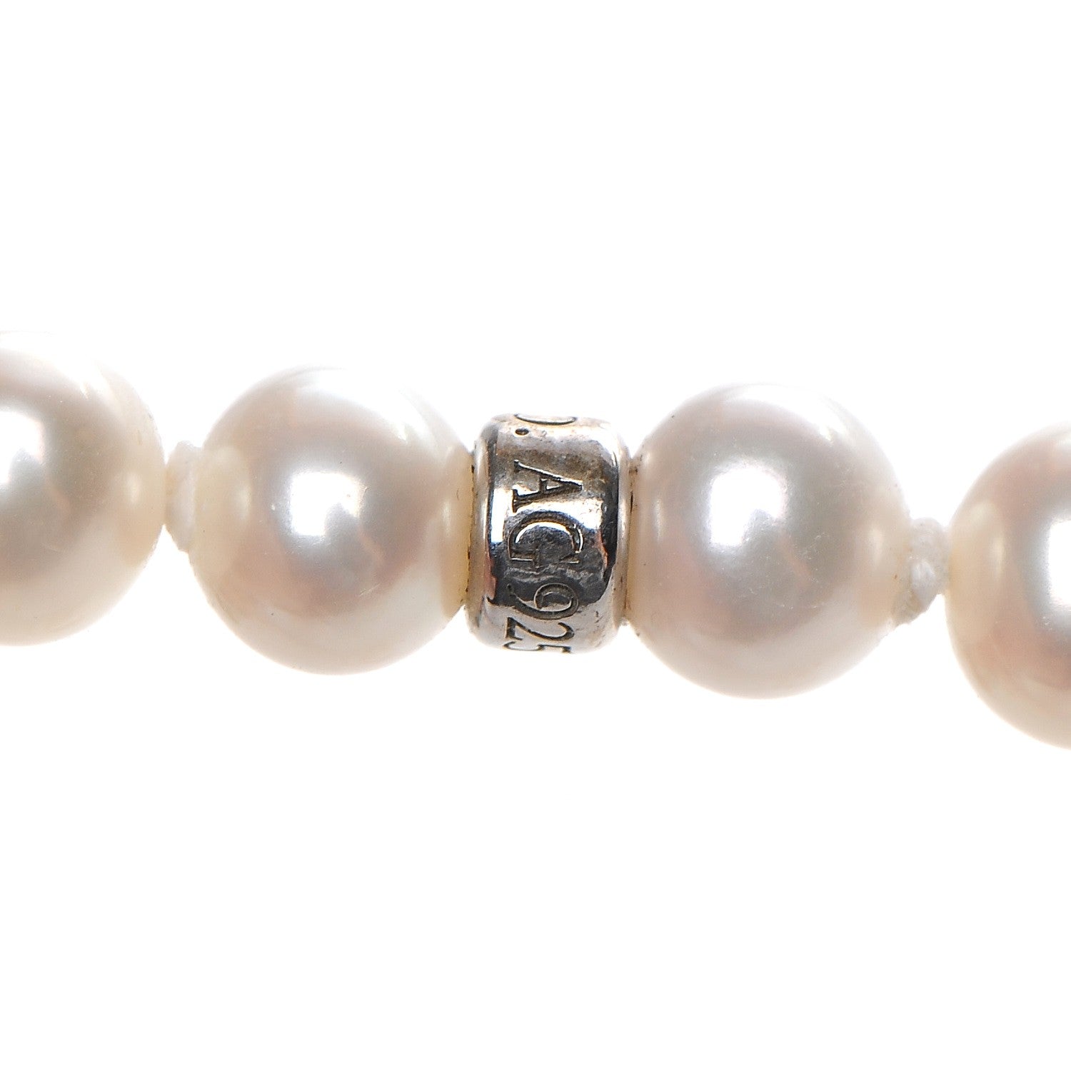 Tiffany Sterling Silver Ziegfeld Pearl Long Necklace 43" 8 of 9