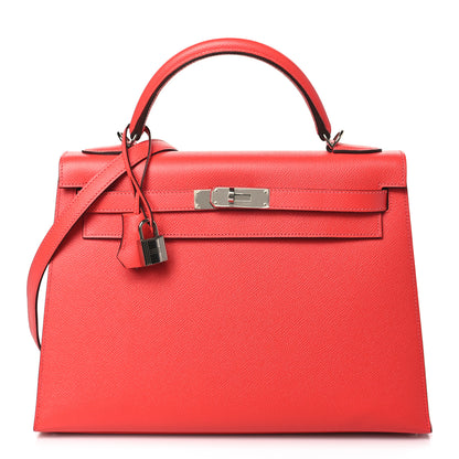 Hermes Epsom Kelly Sellier 32 Rose Jaipur 1 of 9